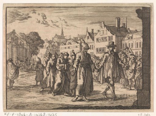 In Cleves Capuchin monks are expelled from their monastery, 1663