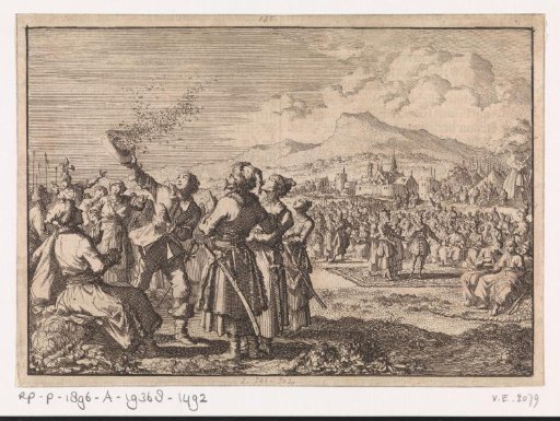 Meeting in the open air where Michael Wisniowiecki is chosen as King of Poland, 1669