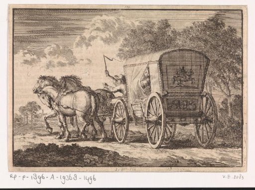 The Catharina van Orliens abducted in The Hague by Johan Diederik de Mortaigne is brought by carriage to Kuilenburg (Culemborg), 1664