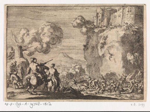 French siege of the castle Dachstein, 1677