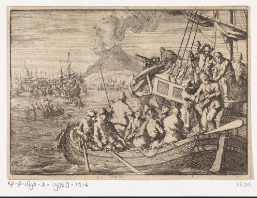 Reformed Hungarian preachers are liberated near Naples by Michiel Adriaenszoon de Ruyter, 1676