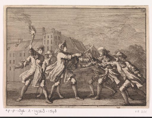 Attack on Johan de Witt in The Hague at the Binnenhof, 1672