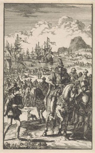 Crown Prince Philip Lands in England, 1554
