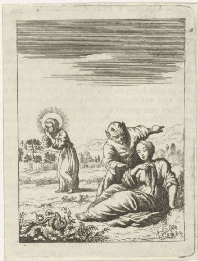 Devil Persuades the Personified Soul to Leave Christ
