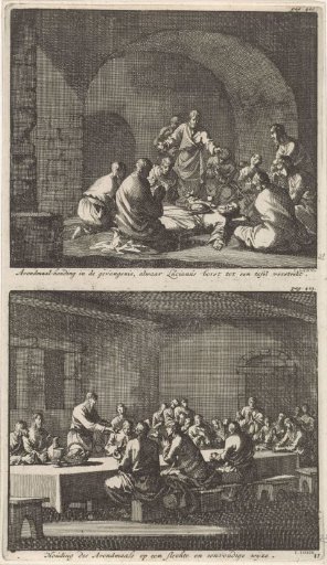 Saint Lucian Celebrating the Supper in Prison and a Simple Celebration of the Supper