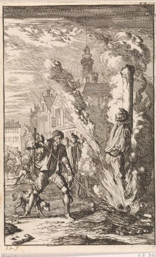 Burning of a heretic in Mantes-la-Jolie
