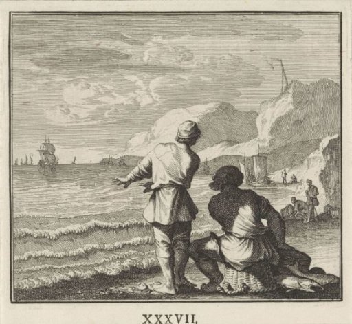 Emblem: harbour and beach