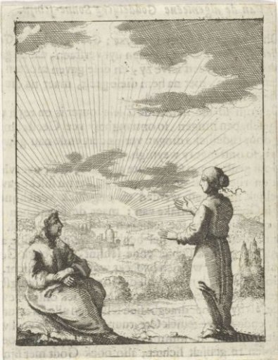 Christ and the Personified Soul Contemplate the Rising Sun