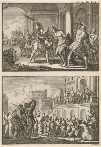 The Scourging of Christ and Christ Shown to the People