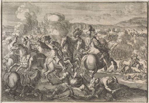 Death of King Gustavus II Adolf of Sweden during the Battle of Lützen, 1632