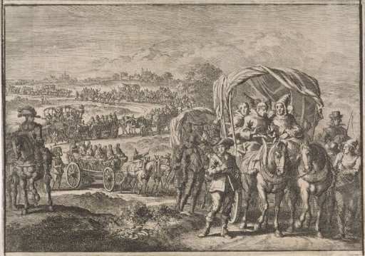 Monks from North Brabant Fleeing to Antwerp, 1637