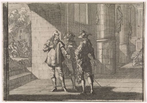 Masaniello Talking with Two Noblemen in a Church, 1647
