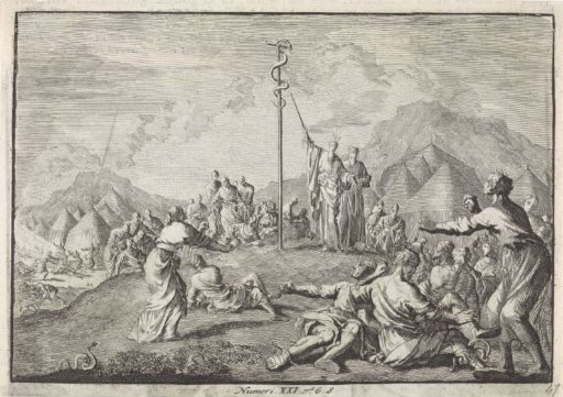 Setting up of the bronze serpent