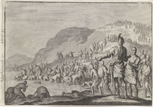 Gideon Orders His Men to Drink Water