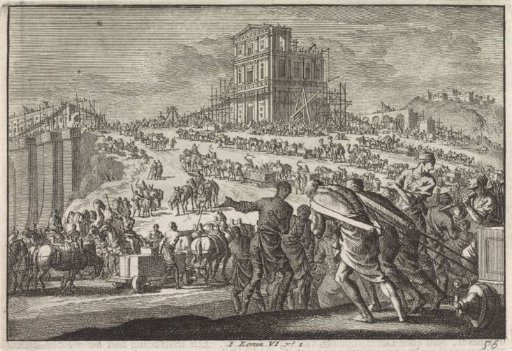 King Solomon builds the temple