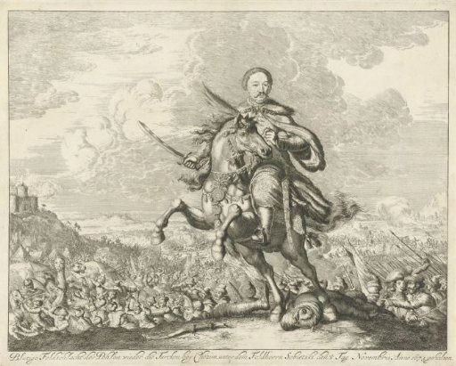 Battle between Poles and Turks at Chotyn under the leadership of Jan III Sobieski, 1673
