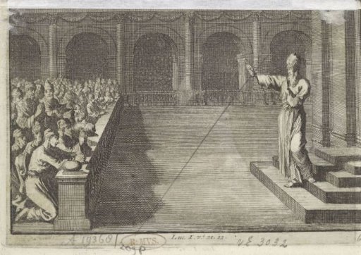 Zechariah attempts to address the crowd but remains mute