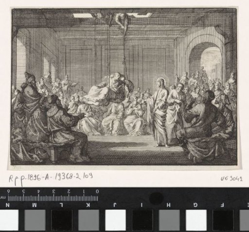 Christ Heals a Paralytic Man Lowered Through the Roof