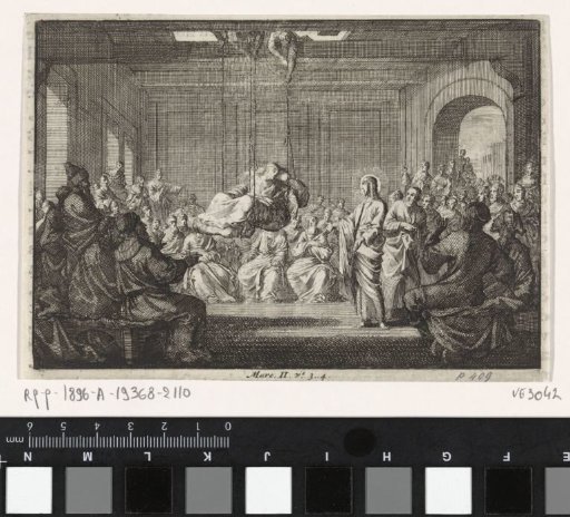 Christ Heals a Paralytic Man Lowered Through the Roof