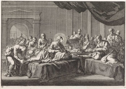 Mary Magdalene Washing the Feet of Christ