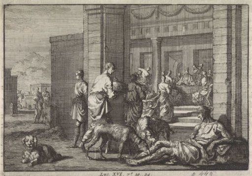 Lazarus Begging at the Rich Man's Banquet