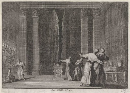 The Tearing of the Temple Veil in Jerusalem