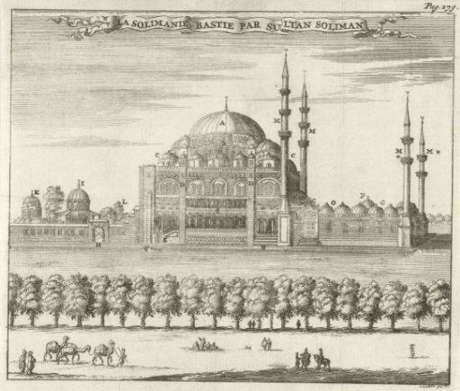 View of the Süleymaniye Mosque at Istanbul