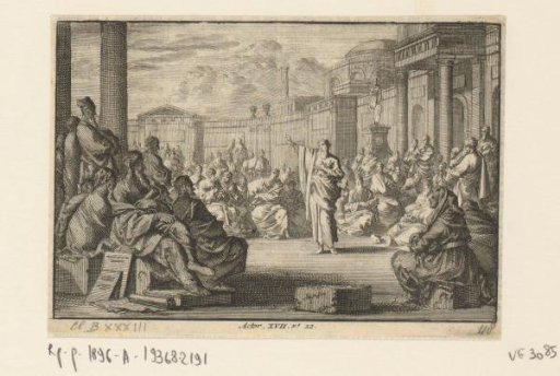 Paul before the members of the Areopagus in Athens