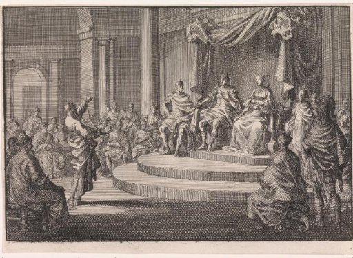 Paul chained before King Agrippa