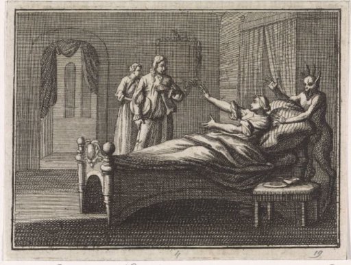 Sick woman receives her lover