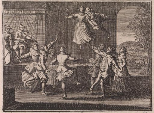 The faithless bride, abducted by the devil