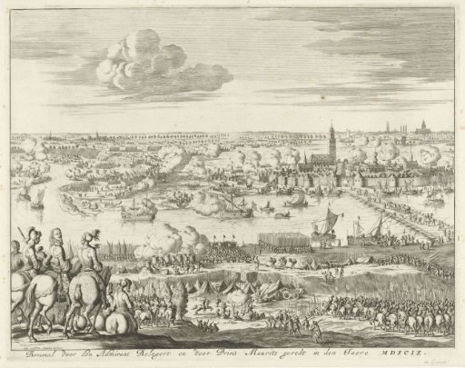 Siege of Zaltbommel by Mendoza, 1599