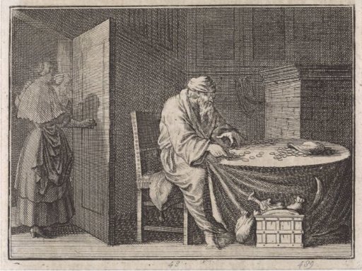 Johannes Coaxa counts his borrowed money