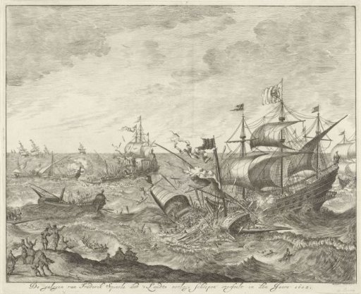 Destruction of the Spanish galleys off the Flemish coast, 1602