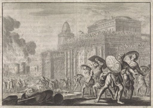 Palace of King Demetrius Nicanor in Antioch Attacked by the Population