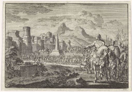 Titus cut off from his other followers with a few horsemen