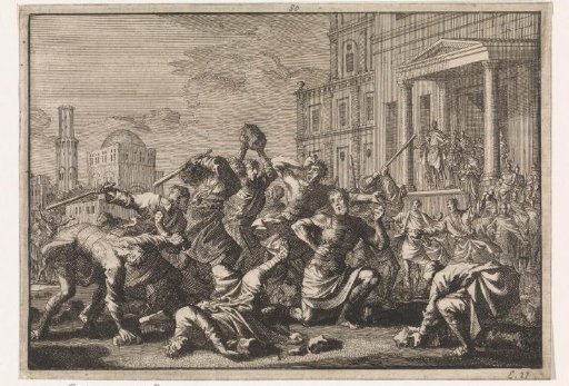 Herod has his barber Tryphon, Tyro and his son stoned on suspicion of treason