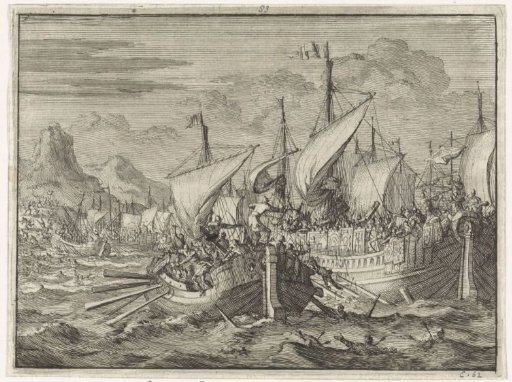 Ships of the Jews on the Lake of Gennesaret overcome by the Roman fleet