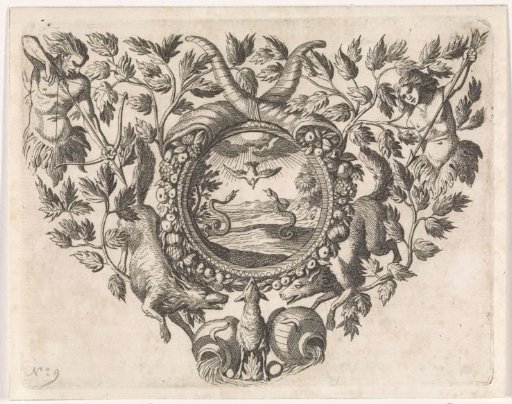 Two Serpents Attacking the Dove of the Holy Spirit