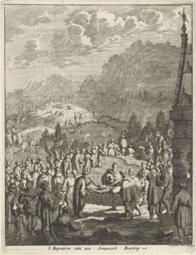 Burial of an Armenian bishop