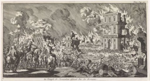Romans Destroying a Jewish Temple in Jerusalem