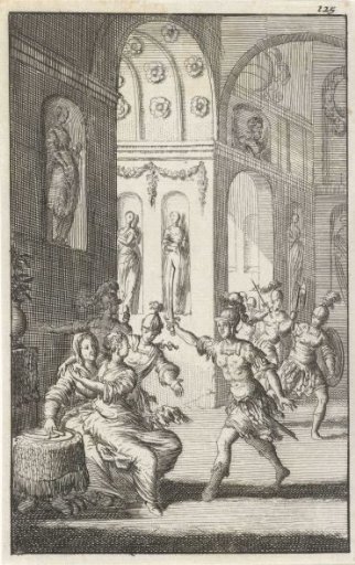 Armed men abduct a Roman bride