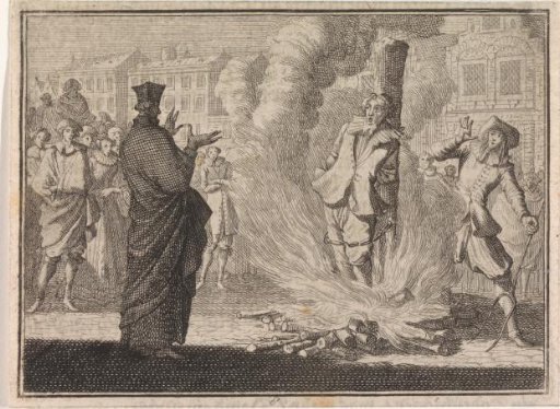 Man Burned Alive While a Cleric Speaks to Him