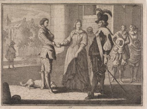 Woman introducing a boy to her husband