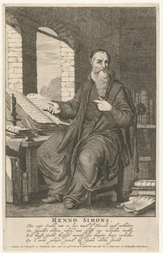 Portrait of Menno Simons, leader of the Mennonites