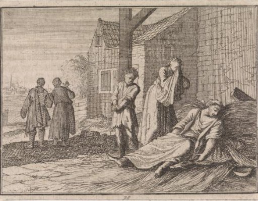 Woman dies on a dung heap in the presence of her two children.