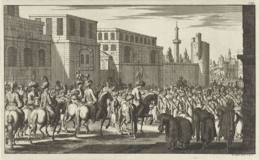 Procession at the departure of the grand vizier