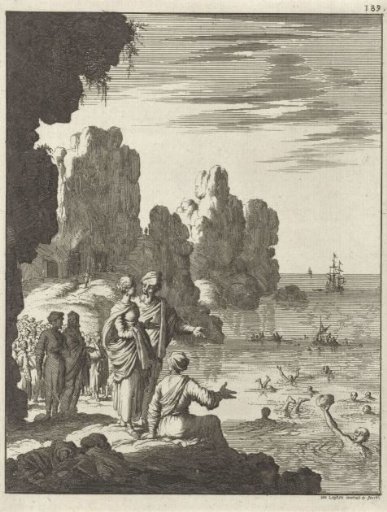 Betrothal of the girls on Chios to the best swimmer