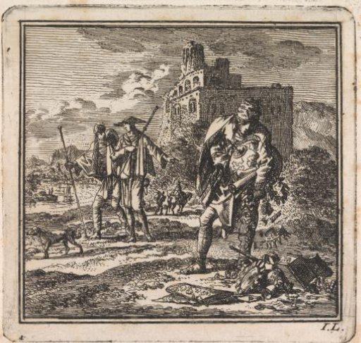 Man with the world in his arms drops valuables