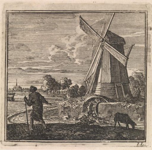 Landscape with a watermill